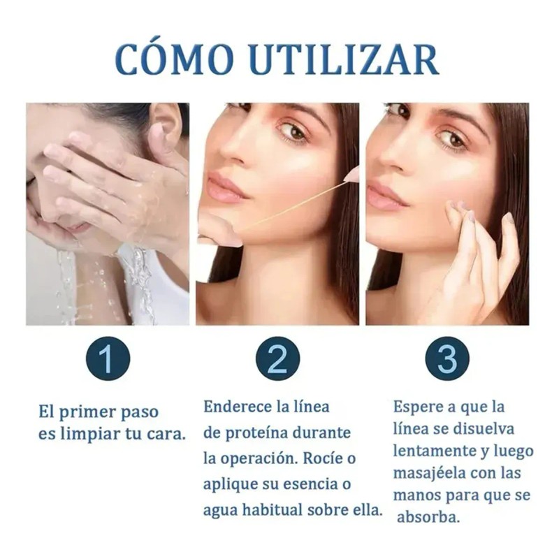 🔥 300 de colágeno absorbible de hilo de estiramiento facials