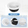 Round Air Vent Cover, 6 Inch Adjustable, ABS Ceiling Vent,