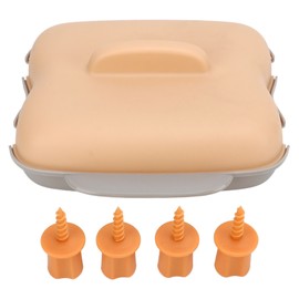 Microwave Corn Cooker Food Grade PP No BPA Microwavable Portable 2 Corn Cobs Steaming Kitchen Cooking Tool with Handle Beige