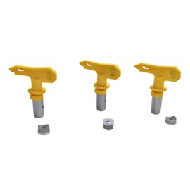3 Sizes Reversible Paint Spray Tip Nozzles – Upgraded Anti-Clog Design Compatible with 211, 313, 415 or517, 519, 521– Airless Sprayer Parts for Homes Buildings, Decks, Fences (517, 519, 521)