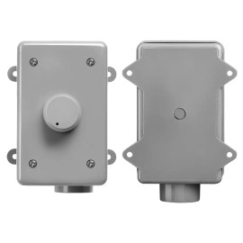 OSD Audio 100W Outdoor Knob Volume Control w/ Impedance Switch - Weatherproof, OVC100 Grey