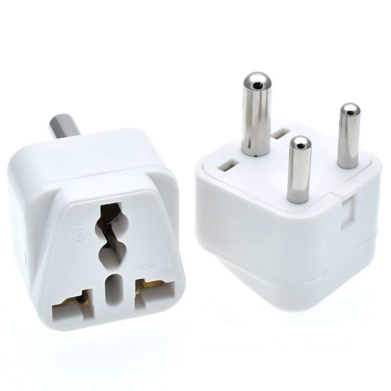 GTRH South African/Indian Type M Plug Adapter, Safe Grounded, Small