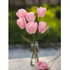 Crepe Paper Tulip DIY Flower Making Kit 12 pcs (Pink)