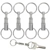 Tenalleys 4 Pack Quick Release Keychain Detachable Pull Apart Keychain