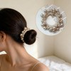 KUAIDHFK ヘアゴム ヘアアクセサリー 3点セット シュシュ パールゴム レディース 髪飾り 髪留め ヘアタイ