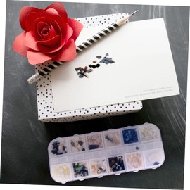 Healeved Assorted Natural Shell Nail Sequins Unique Nail Art Decals for Stunning Manicures for Enthusiasts and Salons Vibrant Colors and Shapes