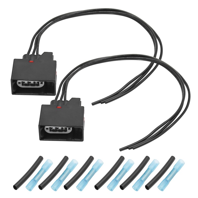 Vkinman 2Pcs 68065016AB Front Turn Signal Light Connector Plug Harness