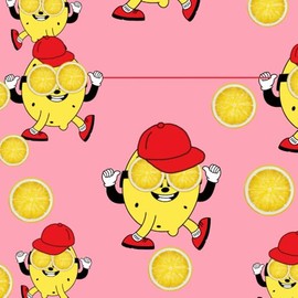 CHILDREN'S CUTE LEMON NOTEBOOK:: 3 lines / 66 pages. Size 8.5 x 8.5 inches: For learning to write letters and numbers.