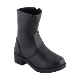 Milwaukee Leather MBL9480 Women's Premium Black 'Super Clean' Motorcycle Fashion Riding Boots with Side Zippers - 8