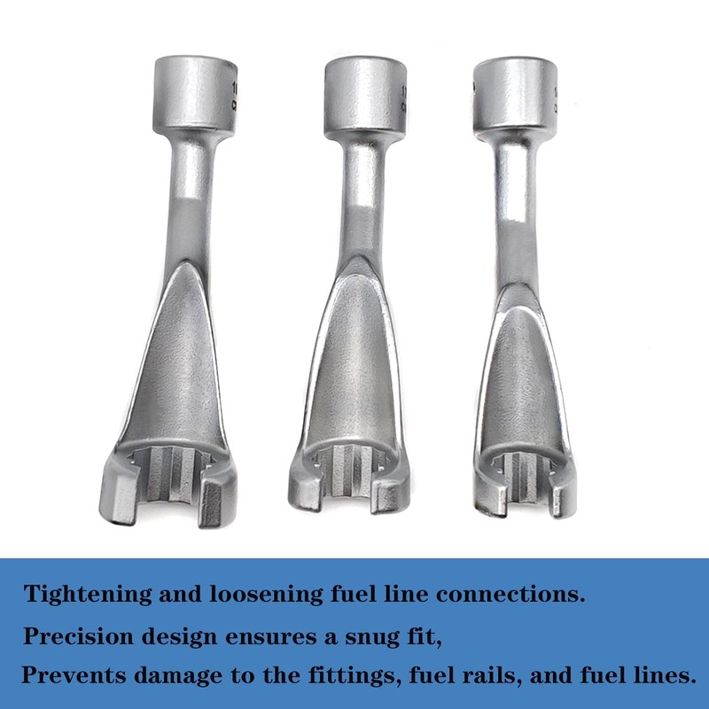 JEUCLEL 3PCS 14mm 17mm 19mm 1/2" Dr. Common Rail Injection