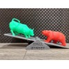 Wall Street Stock Market Characters Bull And Bear Statue 3d