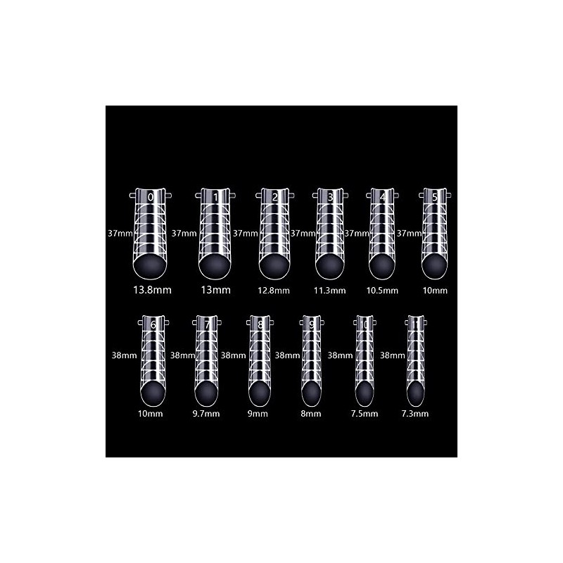 BNG Pack of 120 Nail Shapes Dual Nail Forms Full