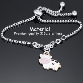 Kivosliviz Cow Bracelet Gifts for Women Cow Themed Things for Cow Lovers Cow Jewelry for Women