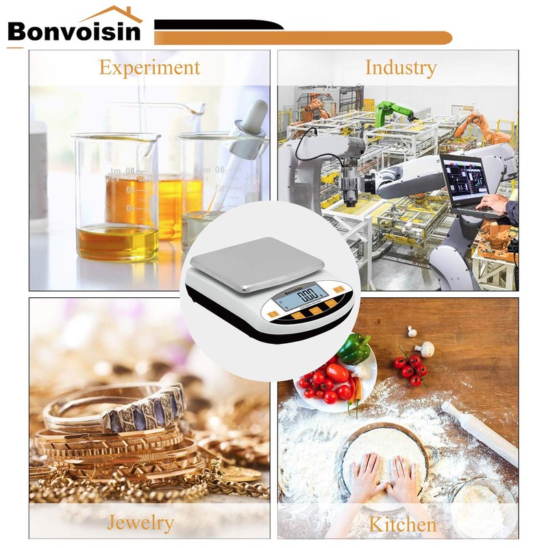 Bonvoisin Lab Scale 5000gx0.01g Digital Precision Analytical Balance 10mg High