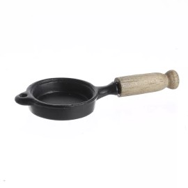 Factory Direct Craft Dollhouse Miniature Cast Iron Skillet | 6 Pieces