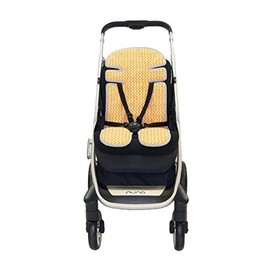 Babyhood Up in The Sky Stroller Liner, Orange/Lime