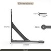Edenic 2pcs Scaffold Board Gallows Shelf Brackets - 5x5 Inch