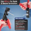 Everest Media Solutions 45° Angled CAT6 Keystone Jack in Black