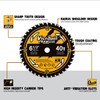 VIERDWIN 6-1/2 Inch 40-Teeth(1PC) Circular Saw Blade with 5/8'' Arbor,