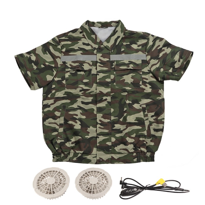 Cooling Fan Jacket with 2 Fan 3 Levels Adjustable Fast
