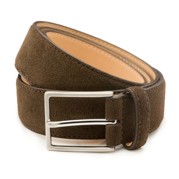 Riemen & Co Bobby Men's Belt Suede Dark Brown Width