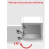 2 Pieces 170 Degree Hinges Frameless Cabinet Door Hinges Hidden