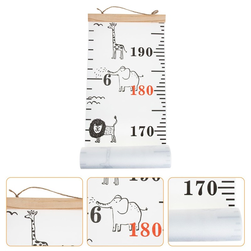 Kisangel Kids Growth Chart 20x200cm Cloth Wall Decal for Kids