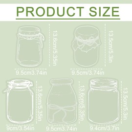 20pcs Transparent Dried Flower Bookmark, Botanical Specimen Clear Bookmark Beautiful Flower Page Pressed Clips Crafts for Reading Scrapbook DIY (Style E)