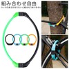 DELUXEFOX Bicycle Key Wire Lock 4 Digit Dial Saddle Lock