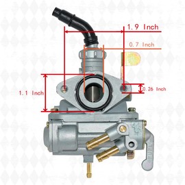 Honda Trail 70 Carburetor Fits for Honda CT70 CT70H CT 70 KO Trail Bike 1969-1977 with Throttle Cable & Air Filter