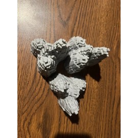 Hasbro Heroscape Terrain - Grey 3 Rock Outcrop (Lot of 3) [Custom]