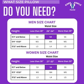 Knee and Ankle Pillow Lower Back Support Wedge for Side Sleeping, Spine Alignment, Hip, Leg & Lumbar Support - Back Pressure Relief for Sciatica & Shoulder Support with High-Density Foam – Small, 4”