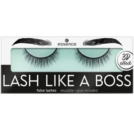 essence | Lash Like A Boss False Lashes | Reusable 3D Lashes with Long Lasting Lash Glue | Vegan & Cruelty Free, Paraben Free (04 | Stunning)