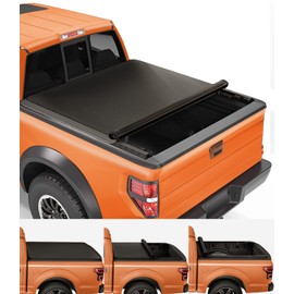 TIPTOP Soft Roll-Up Tonneau Cover Truck Bed for 2017-2024 Ford F-250 F-350 SuperDuty 6.75ft Bed (81.8") | TP1 |
