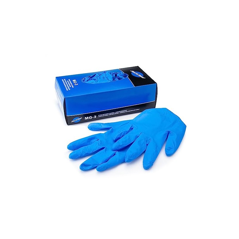Park Tools MG-3L Nitrile Mechanic Gloves for Oil Change of