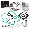 Engine Rebuild Gasket KIT W Piston & Rings & Seals