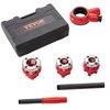VEVOR Ratchet Pipe Threader Kit with 3 Dies, 1/2" NPT,