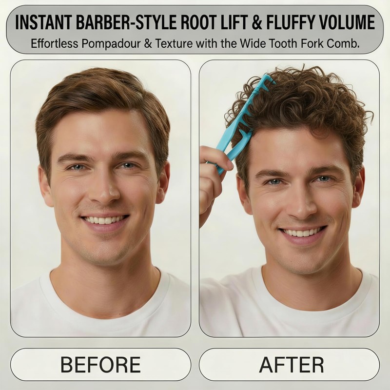 4-Pack Volumizing Comb, Hair Root Lifter Comb for Fluffy Styling,