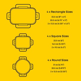 JoyJolt 24pc Borosilicate Glass Storage Containers with Lids | 12 Airtight/Freezer Safe Food Storage Containers for Pantry and Kitchen | Meal Prep Container for Lunch | Glass Tupperware Set