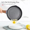 Vinchef Non Stick Frying Pan with Lid,9.5 Inch Anti Scratch