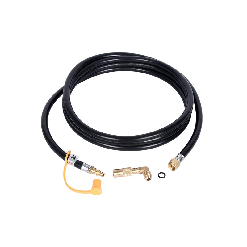 GasSaf 12 FT RV Quick Connect Propane Hose - 1/4"