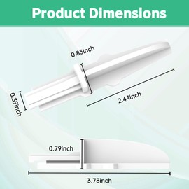 Box Fan Replacement Feet for Lasko 20" Box Fan - Upgraded Anti-Tip Foot Set (4-Pack, White) | Stronger Than Original, Stable Design Prevents Overturning