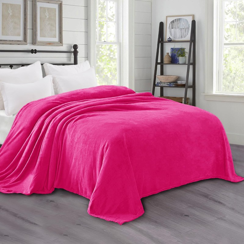 Exclusivo Mezcla Fleece Blanket Queen Size for Bed, Super Soft