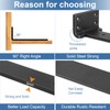 Heavy Duty Shelf Brackets, Floating Shelf Bracket 12 inch 6