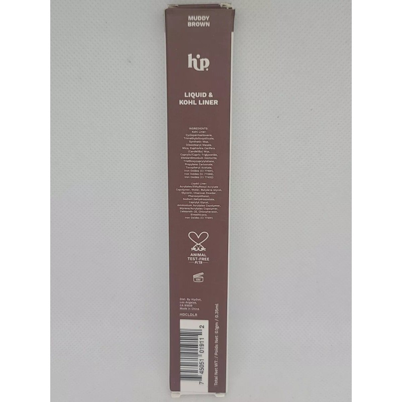 HIPDOT Liquid & Kohl Liner (Muddy Brown) 0.1 g