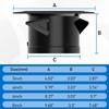 Hon&Guan 3 in Soffit Exhaust Vent, 3‘’ Round Air Vent