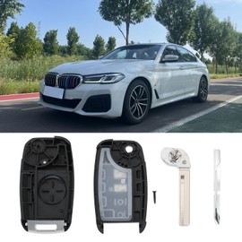 OTOTEC Flip Key Shell with 2 Buttons and HYN17 Blade Compatible with Kia Picanto 2013-2016 Replacement Shell for Remote Key