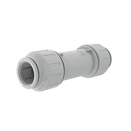 John Guest Speedfit 1/2 Inch CTS Slip Connector, Push to Connect Plastic Plumbing Fitting, White, 1/2SCP