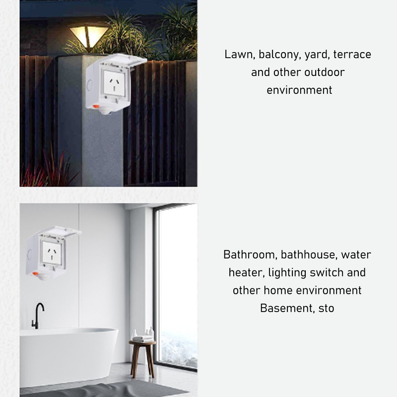 WiFi Smart Socket PC ABS IP55 Waterproof APP Remote Control