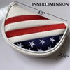 Stars & Stripes Patriotic Golf Half Mallet Putter Headcover, Center